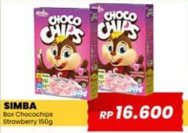 Promo Harga Simba Cereal Choco Chips Strawberry 170 gr - Yogya