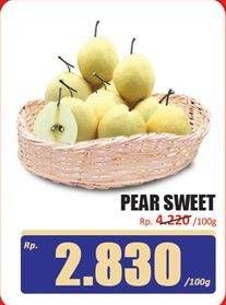 Promo Harga Pear Sweet per 100 gr - Hari Hari