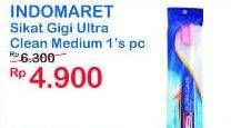 Promo Harga INDOMARET Sikat Gigi Ultra Clean Medium  - Indomaret
