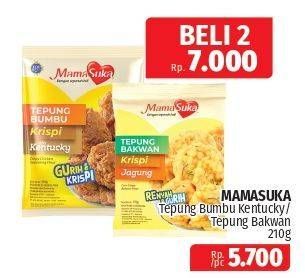 Promo Harga Mamasuka Tepung Bumbu Krispi Ala Kentucky, Bakwan Jagung, Bakwan Udang, Bakwan Krispi 180 gr - Lotte Grosir