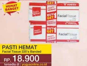 Promo Harga Pasti Hemat Facial Tissue 230 gr - Yogya