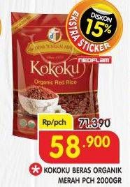 Promo Harga Kokoku Organic Red Rice 2 kg - Superindo
