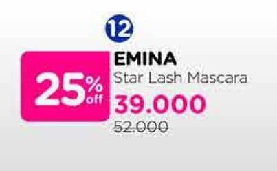 Promo Harga Emina Star Lash Aqua Mascara 5 gr - Watsons