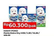 Promo Harga Mamy Poko Pants Extra Dry L30, XL26, M32, XXL22 22 pcs - TIP TOP