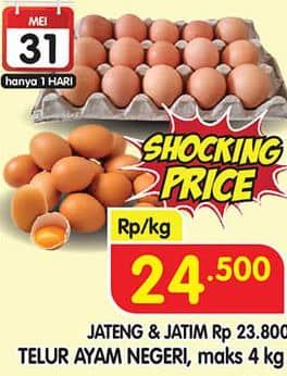 Promo Harga Telur Ayam Negeri  - Superindo