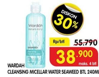Promo Harga WARDAH Natural Daily Seaweed Micellar Water 240 ml - Superindo
