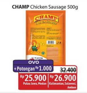 Promo Harga Champ Sosis Ayam 500 gr - Alfamidi