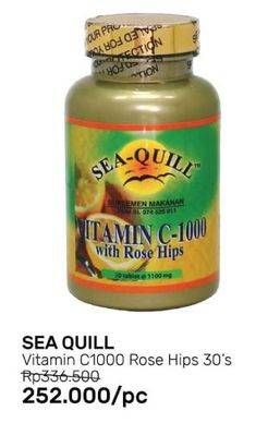 Promo Harga SEA QUILL Vitamin C-1000 with Rose Hips 30 pcs - Guardian