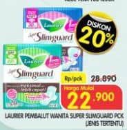 Promo Harga Laurier Super Slimguard Day 22.5 Cm 20 pcs - Superindo