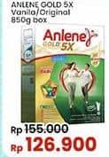 Promo Harga Anlene Gold Plus 5x Hi-Calcium Vanila, Original 885 gr - Indomaret