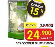 Promo Harga 365 Coconut Oil 1 ltr - Superindo