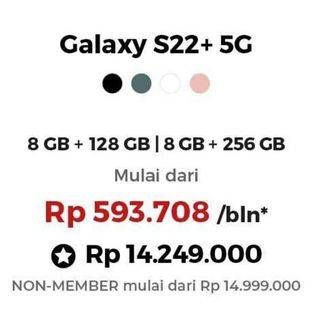 Promo Harga Samsung Galaxy S22+ 5G 8GB + 128GB, 8GB + 256GB  - Erafone