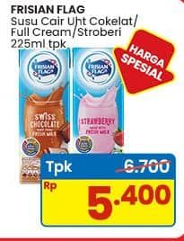Promo Harga Frisian Flag Susu UHT Purefarm Swiss Chocolate, Full Cream, Strawberry 225 ml - Indomaret