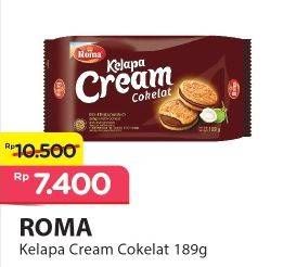 Promo Harga ROMA Kelapa Cream Cokelat 189 gr - Alfamart