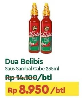 Promo Harga Dua Belibis Saus Cabe 235 ml - TIP TOP