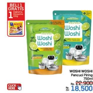 Promo Harga Woshi Woshi Dishwash  750 ml - LotteMart