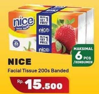 Promo Harga NICE Facial Tissue Soft Pack per 2 bag 200 sheet - Yogya