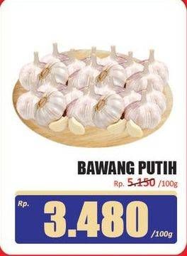 Promo Harga Bawang Putih per 100 gr - Hari Hari