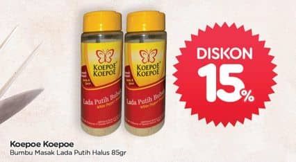 Promo Harga Koepoe Koepoe Bumbu Rempah-Rempah Lada Putih Bubuk 85 gr - TIP TOP