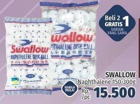 Promo Harga SWALLOW Naphthalene Disk Ball 150 gr - LotteMart