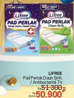 Promo Harga Lifree Pad Perlak Antibacterial, Daun Sirih 7 pcs - LotteMart