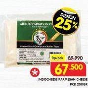 Promo Harga Indocheese Parmesan Cheese 200 gr - Superindo