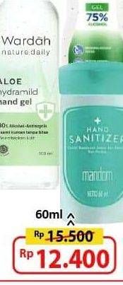 Promo Harga MANDOM Hand Sanitizer Gel 60 ml - Alfamart