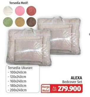 Promo Harga ALEXA Bed Cover Set  - Lotte Grosir