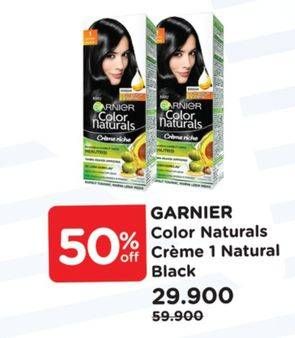 Promo Harga Garnier Hair Color 1 Hitam Alami 105 ml - Watsons