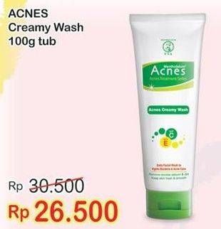 Promo Harga ACNES Creamy Wash 100 gr - Indomaret