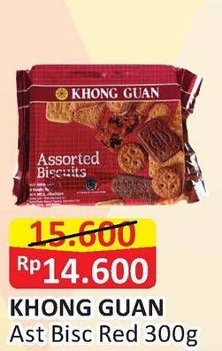 Promo Harga KHONG GUAN Assorted Biscuits Red 300 gr - Alfamart