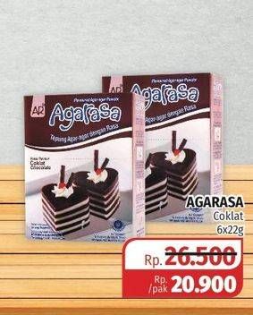 Promo Harga AGARASA Agar Agar Chocolate 6 pcs - Lotte Grosir