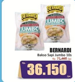 Promo Harga Bernardi Bakso Sapi Jumbo 340 gr - Hari Hari