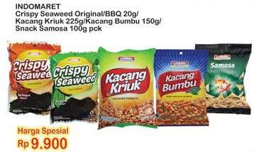 Promo Harga INDOMARET Crispy Seaweed 20gr/Kacang Kriuk 225gr/Kacang Bumbu 150gr/Snack 100gr  - Indomaret