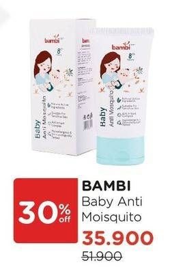 Promo Harga BAMBI Baby Anti Mosquito Lotion  - Watsons