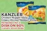 Promo Harga KANZLER Chicken Nugget Crispy, Original 450 gr - Yogya