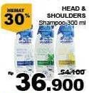 Promo Harga HEAD & SHOULDERS Shampoo 300 ml - Giant