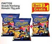 Promo Harga PIATTOS Snack Kentang Kimchi per 2 pouch 75 gr - Indomaret