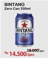 Promo Harga Bintang Zero 330 ml - Alfamart