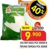 Promo Harga 365 Pati Sagu 500g & Tepung Tapioka 500g  - Superindo