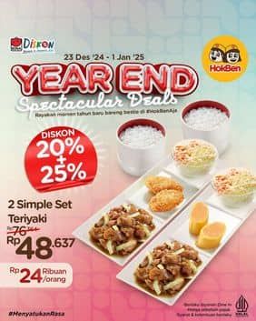 Promo Harga Year End Spectacular Deals  - HokBen