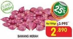 Promo Harga Bawang Merah per 100 gr - Superindo