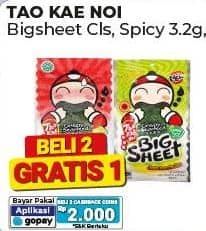 Promo Harga Tao Kae Noi Big Sheet Classic, Spicy 4 gr - Alfamart