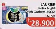 Promo Harga Laurier Relax Night Gathers 35cm 16 pcs - Alfamidi