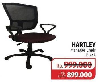 Promo Harga Hartley Manager Chair Black  - Lotte Grosir