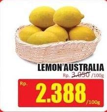 Promo Harga Jeruk Lemon Australia per 100 gr - Hari Hari