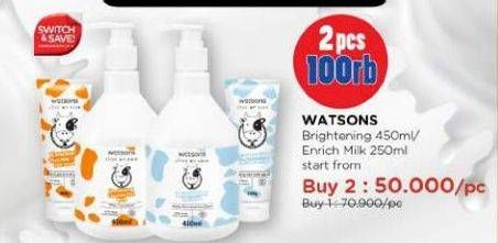 Promo Harga Watsons Milk Salt Scrub  - Watsons