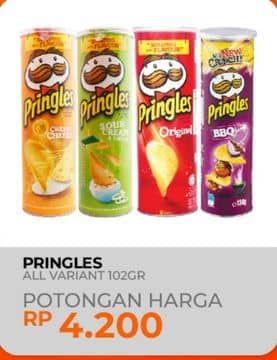 Promo Harga Pringles Potato Crisps All Variants 107 gr - Yogya