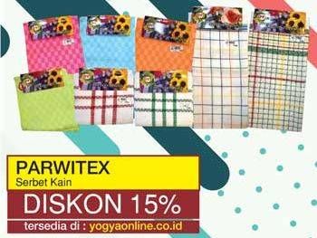 Promo Harga PARWITEX Serbet Kain  - Yogya