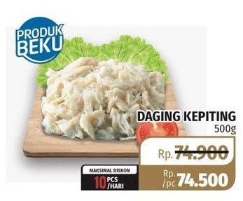 Promo Harga Daging Kepiting per 500 gr - Lotte Grosir